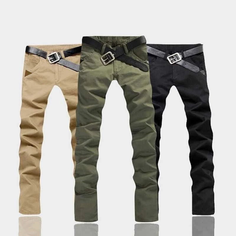 Spring And Summer Men's Casual Pants All Match Straight Overalls