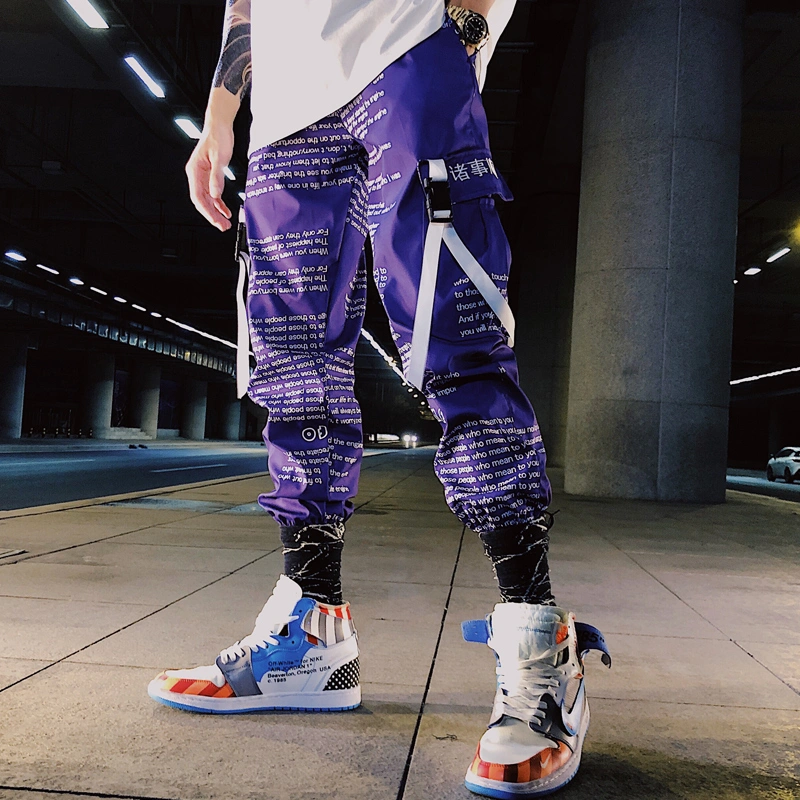 Men's All Match Spring And Summer Thin Style Cool Loose Casual Pants Overalls