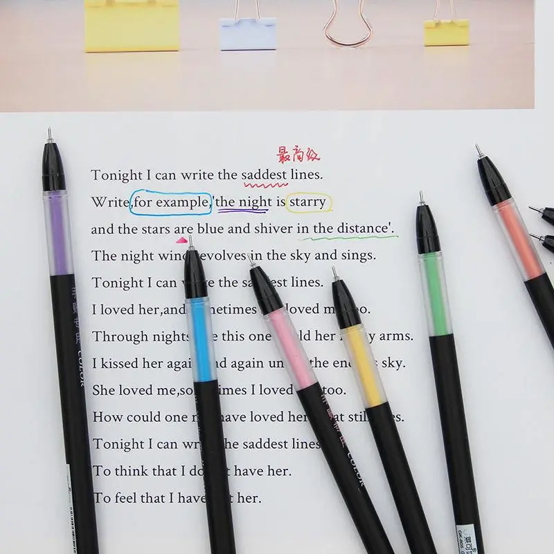 Color Gel Pen Set Candy Color