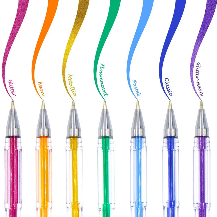 Color Gel Pen Watercolor Pen 100 Color Set Highlighter Pen