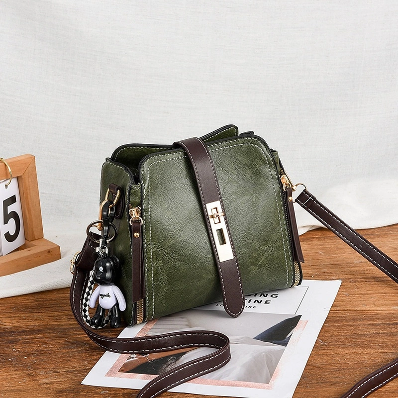 All-match messenger one-shoulder bucket bag