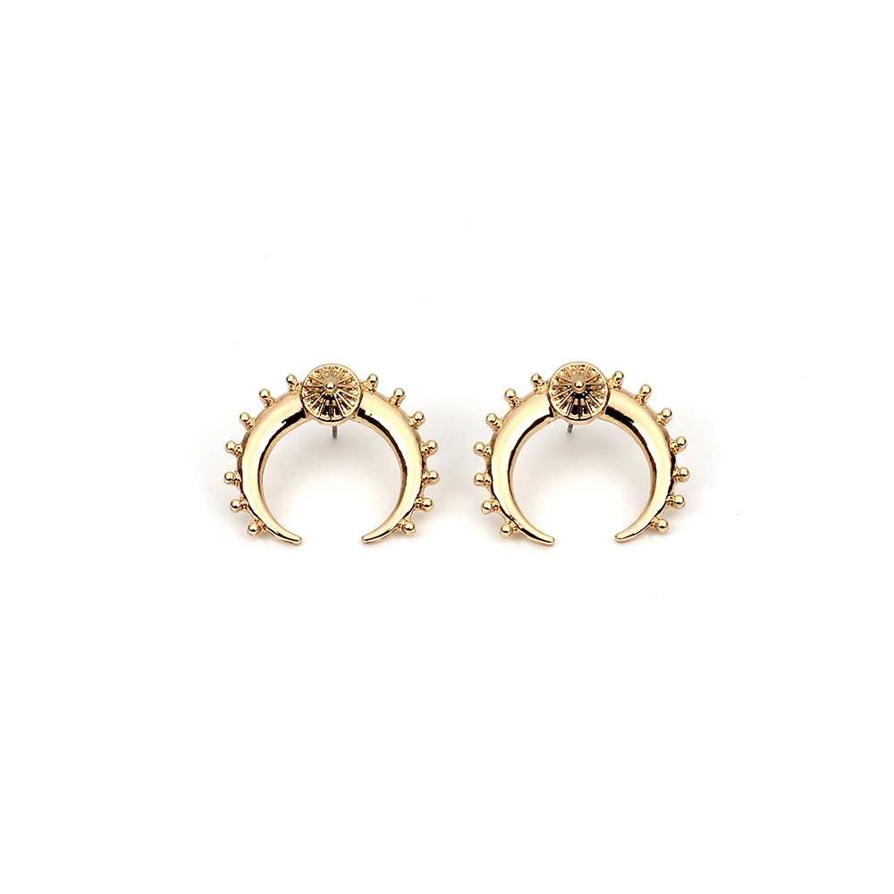 Exaggerated Horn Earrings Ins Style Fashion Earrings