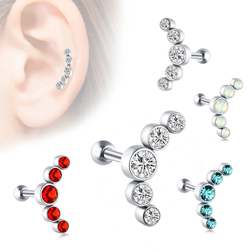 European and American Stainless Steel Anti-Czech Stud Earrings