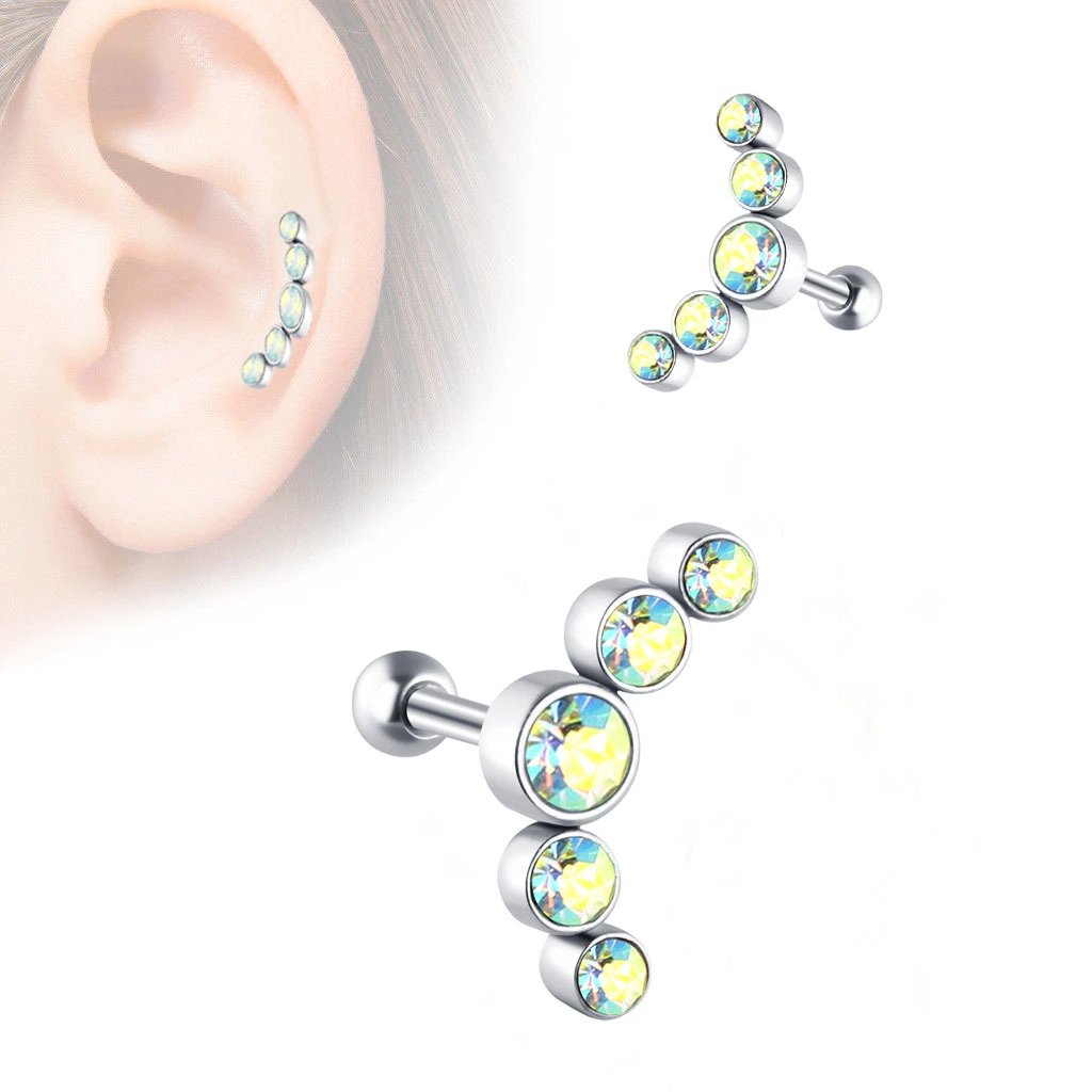 European and American Stainless Steel Anti-Czech Stud Earrings