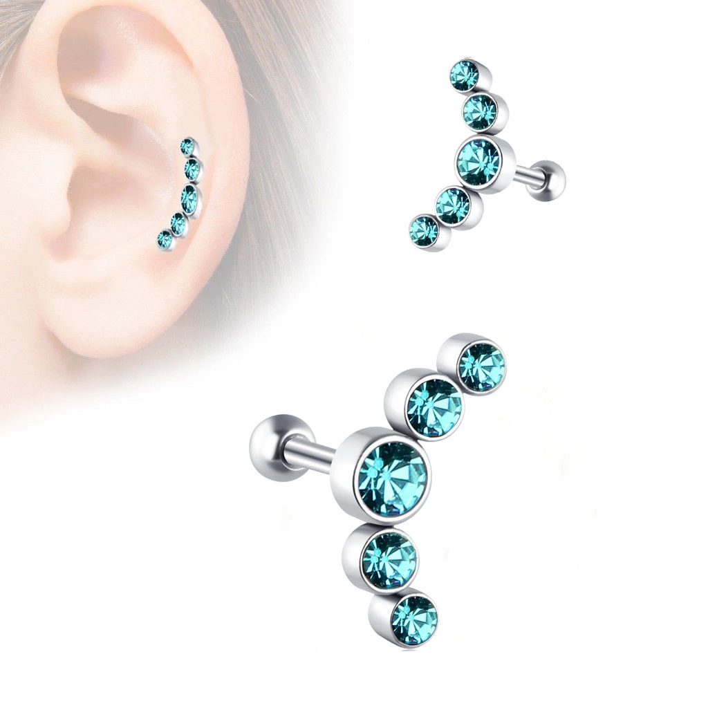 European and American Stainless Steel Anti-Czech Stud Earrings