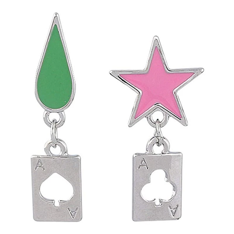 Animation Around Five-Pointed Star Teardrop Earrings