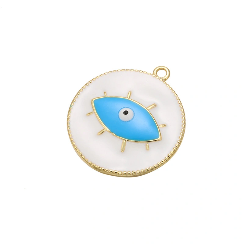 Dripping Eye Pendant Dripping Jewelry Accessories Round Pendant Eyes European And American Explosive Jewelry Earrings