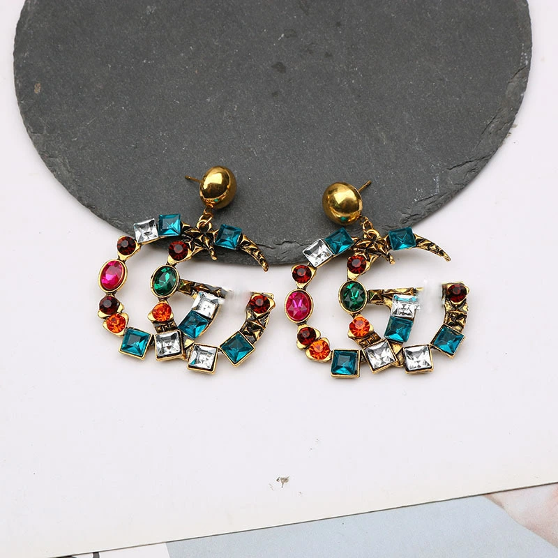 Creative Letter Earrings European And American Style Exaggerated Trend Accessories