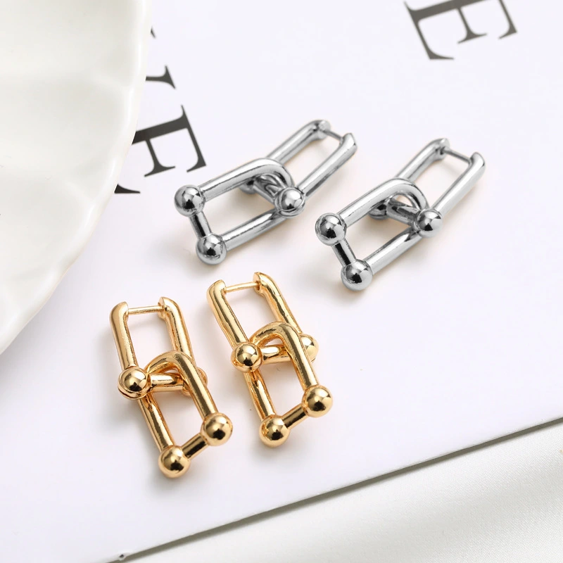 All-match Detachable Short U-shaped Earrings