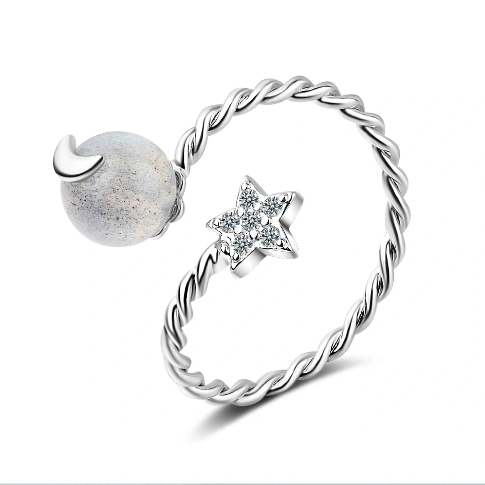 Ring Female Opening Star Moon Index Finger Ring