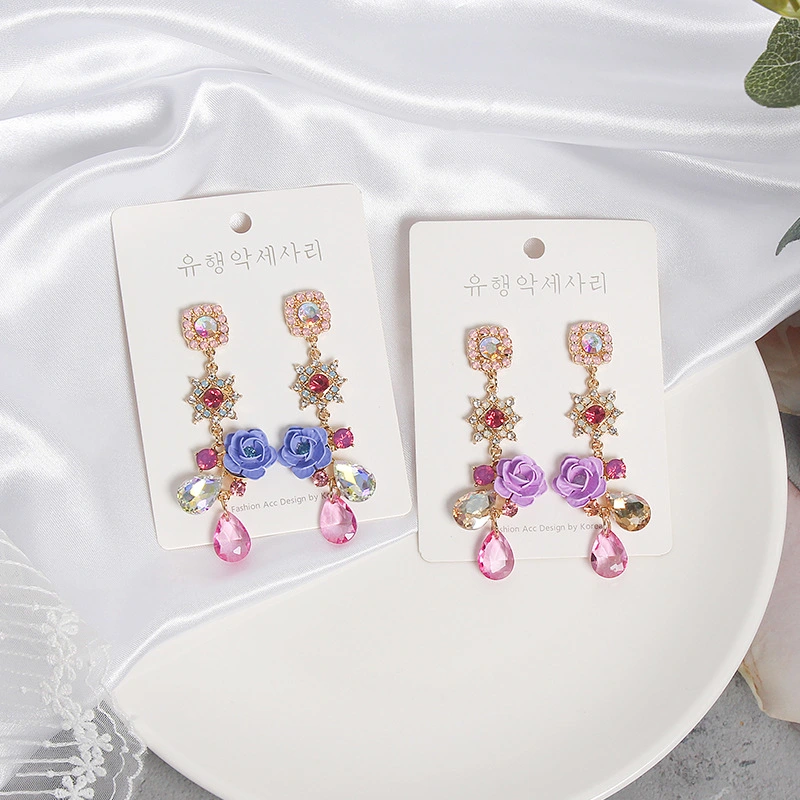 Super Fairy Diamond Multicolor Crystal Earrings