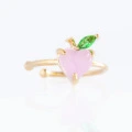 INS Hot Color Zirconium Cherry Peach Tropical Fruit Ear Bone Clip Female Earrings