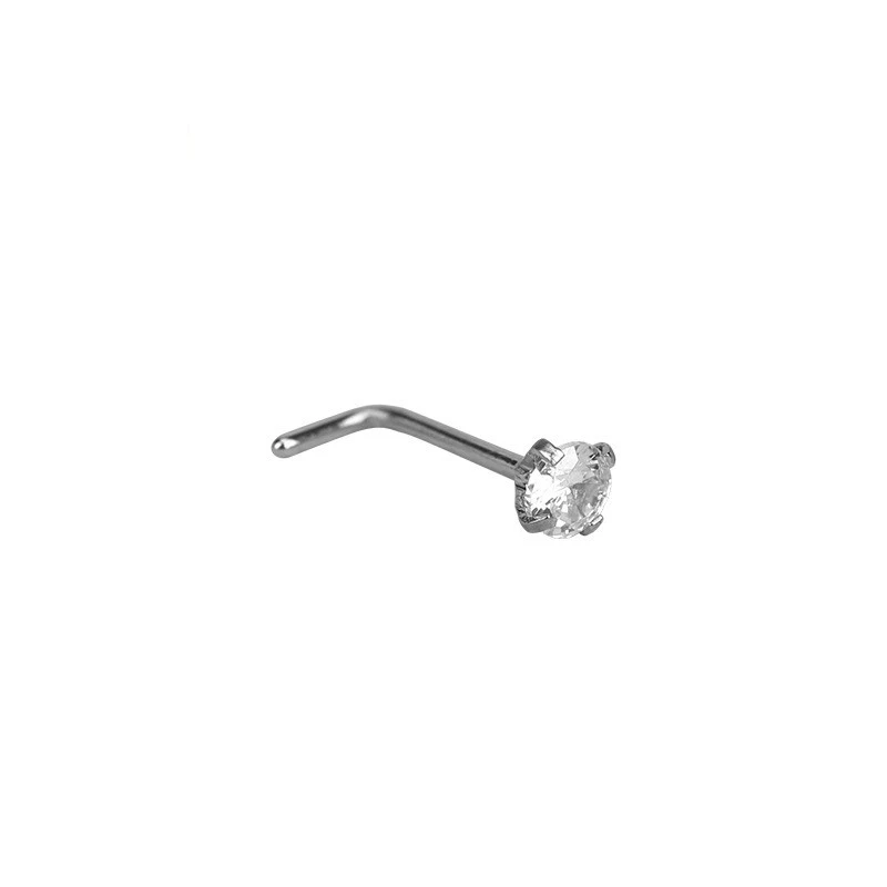 L-shaped Stainless Steel Zircon Nose Nail