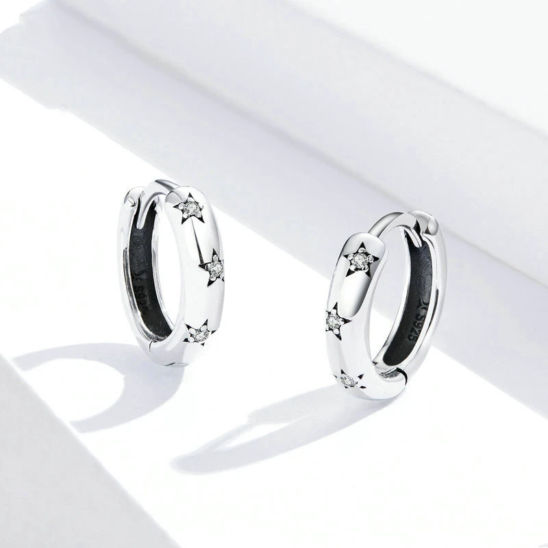 Original Earrings Cross-border Popular Simple Earrings Sterling Silver S925 Star Earrings