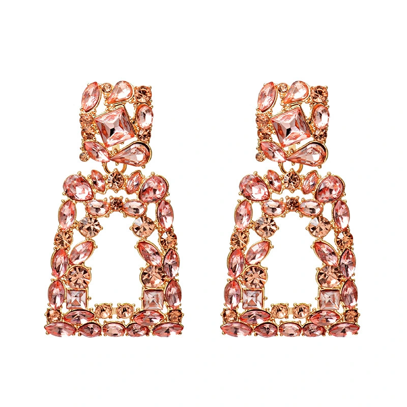 Geometric Diamond Exaggerated ZA Earring Jewelry