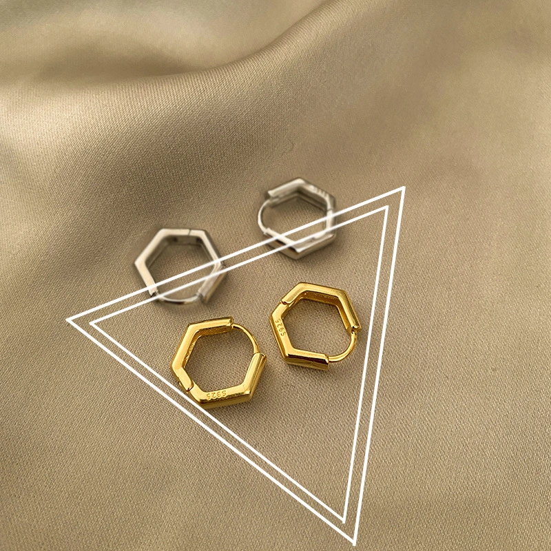 Geometric Earrings Gold Wild Earrings Cold Wind