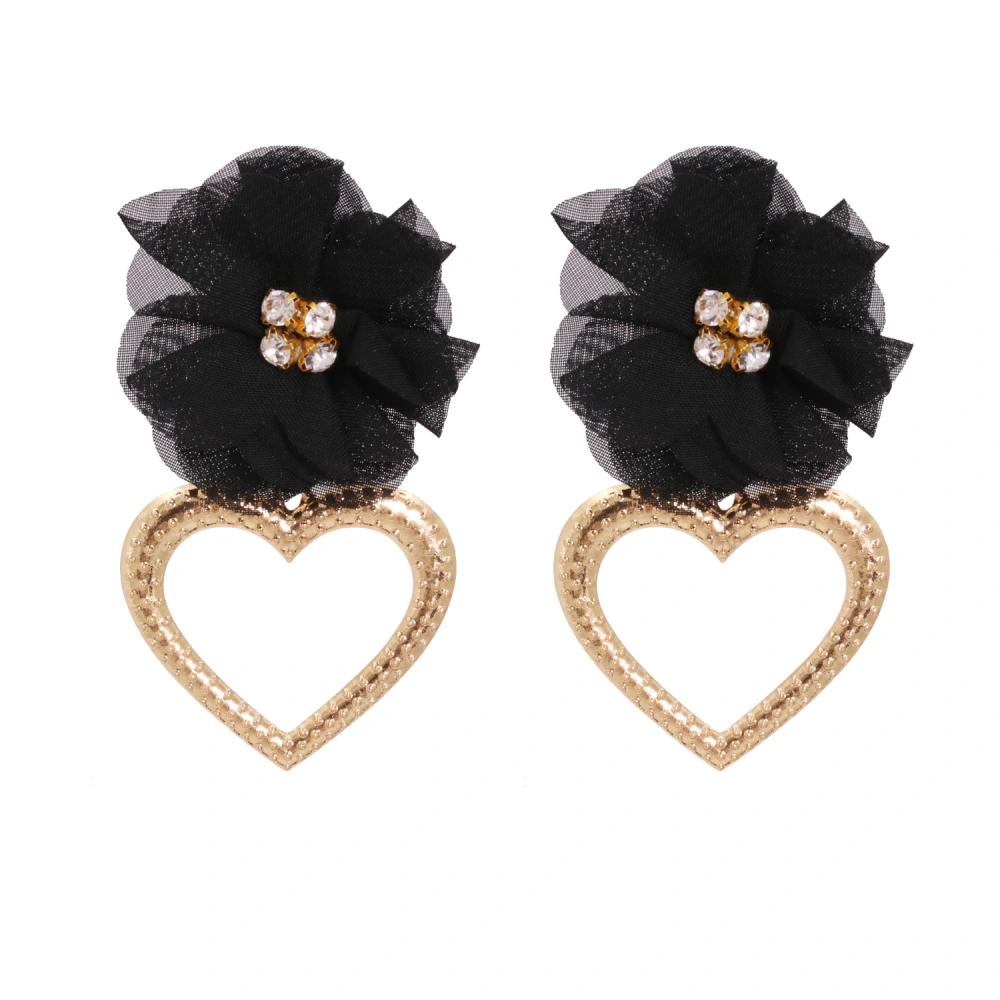 Heart Shaped Alloy Earrings Fashion Street Paichao Brand Female Flower Earrings