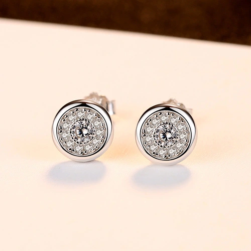 Fashion Korean Style Ladies Simple Earrings With 3A Zircon