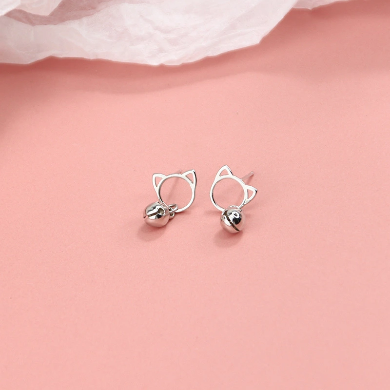 Cat Ear Studs Female Korean Style Simple, Exquisite, Small, Sweet And Cute