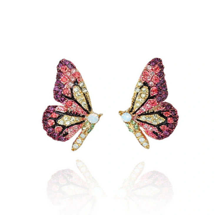 Explosion Style Butterfly Girl Heart Earrings