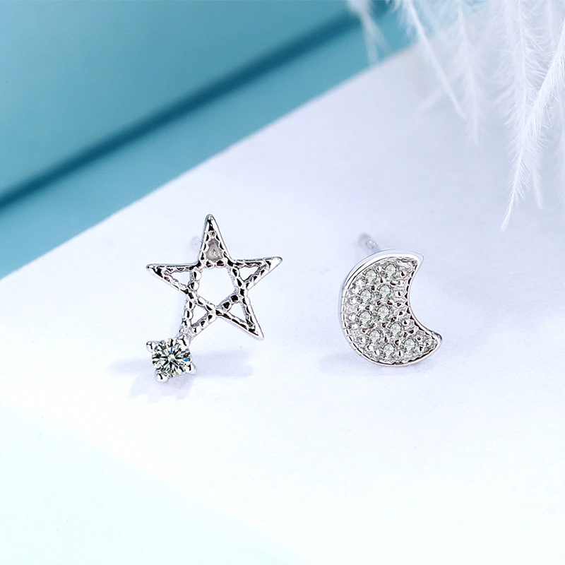 Stars And Moon Korea Korean Earrings Fashion And Simple