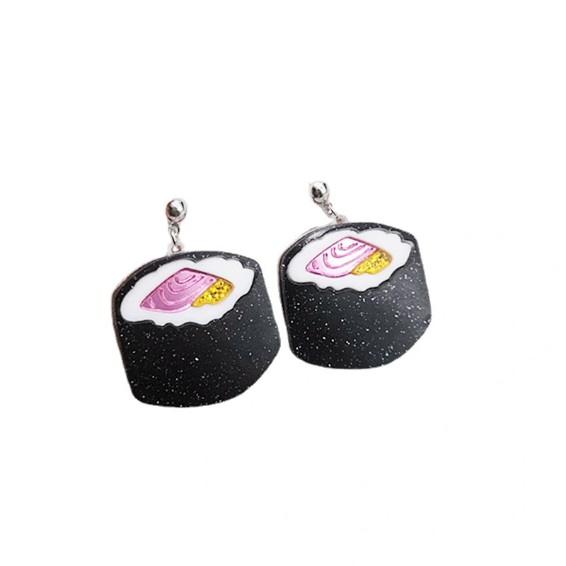 Sushi Rice Ball Personality Earrings Small Exquisite Exaggerated Earrings