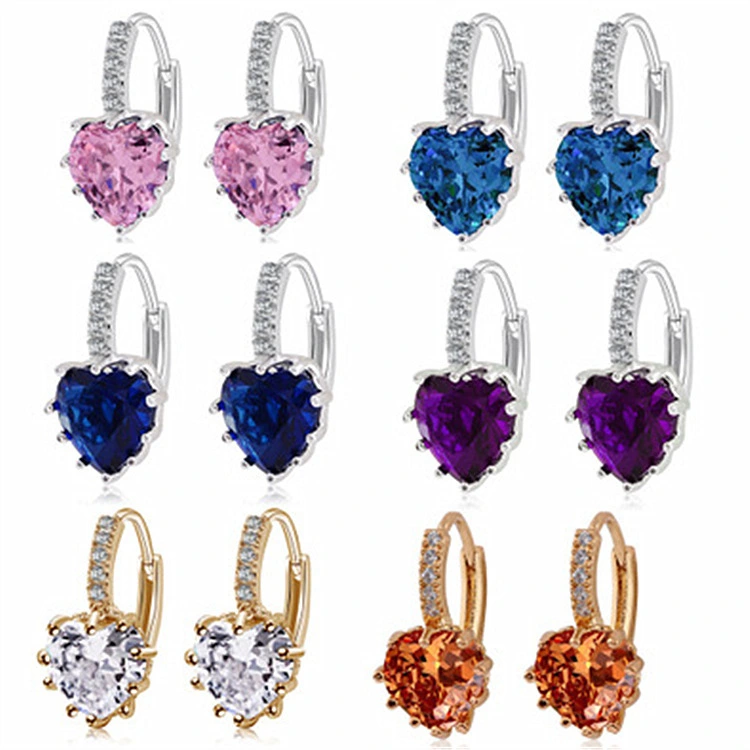 European And American Fashion AAA Zircon Earrings