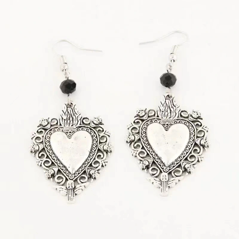 Retro Love  Fashion Punk Style Jewelry Earrings For Men And Women