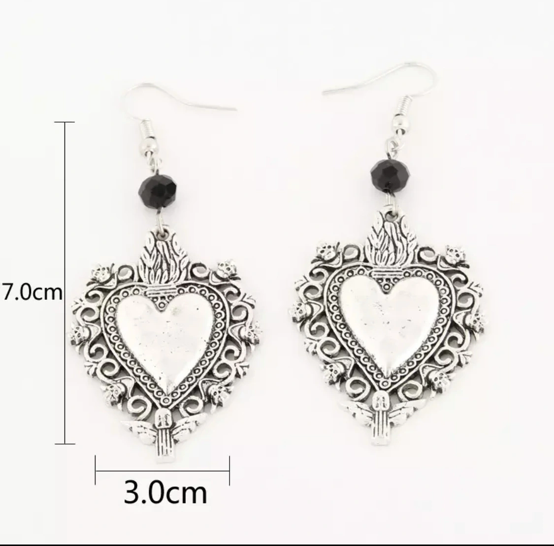 Retro Love  Fashion Punk Style Jewelry Earrings For Men And Women