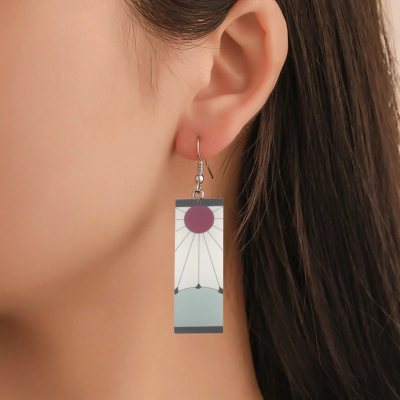 Japan And South Korea Cute Small Jewelry Small Creative Handmade Oil Alloy Earrings Sweet And Versatile