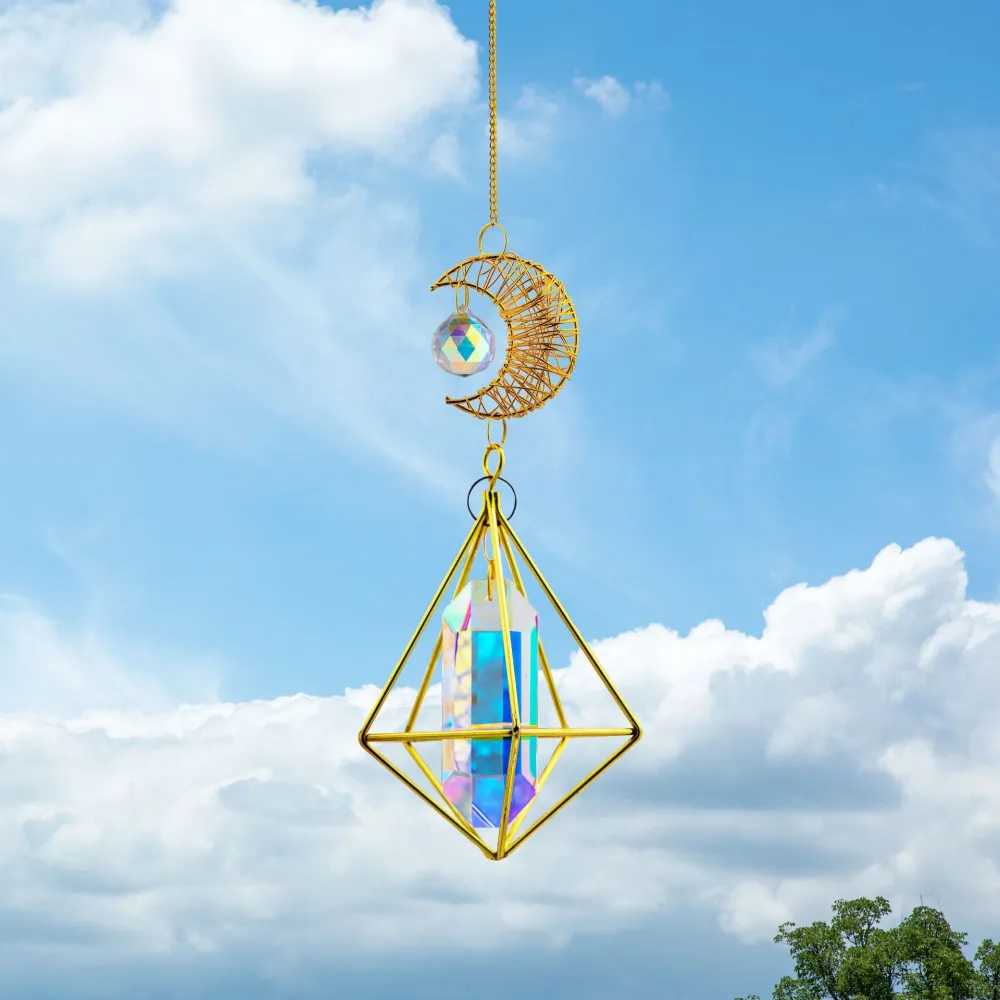 Crystal Sun Catcher Sunlight Catching Prism Lighting Pendant