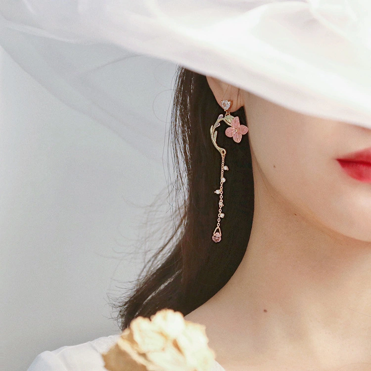 Fashion Simple And Versatile Long Tassel Earrings