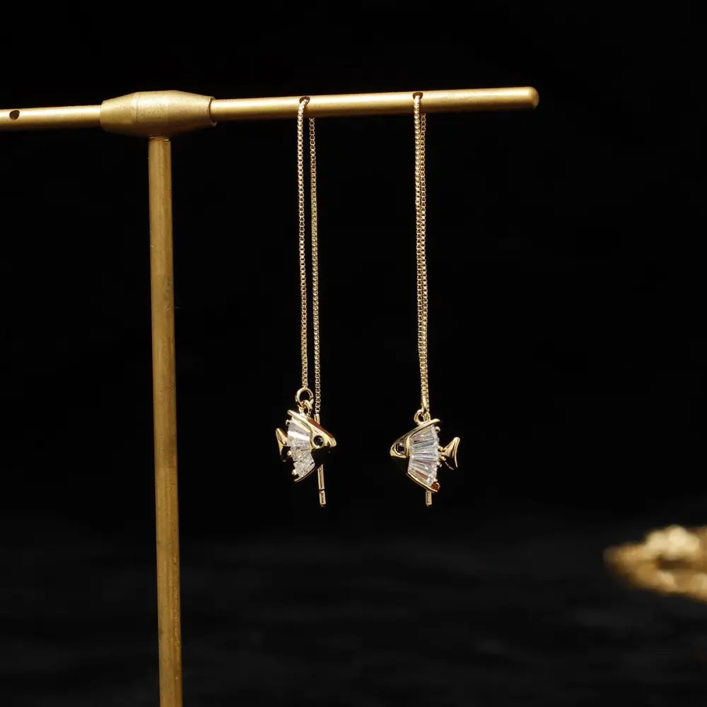 Pisces Constellation Show Face Thin Temperament Fashion Earrings