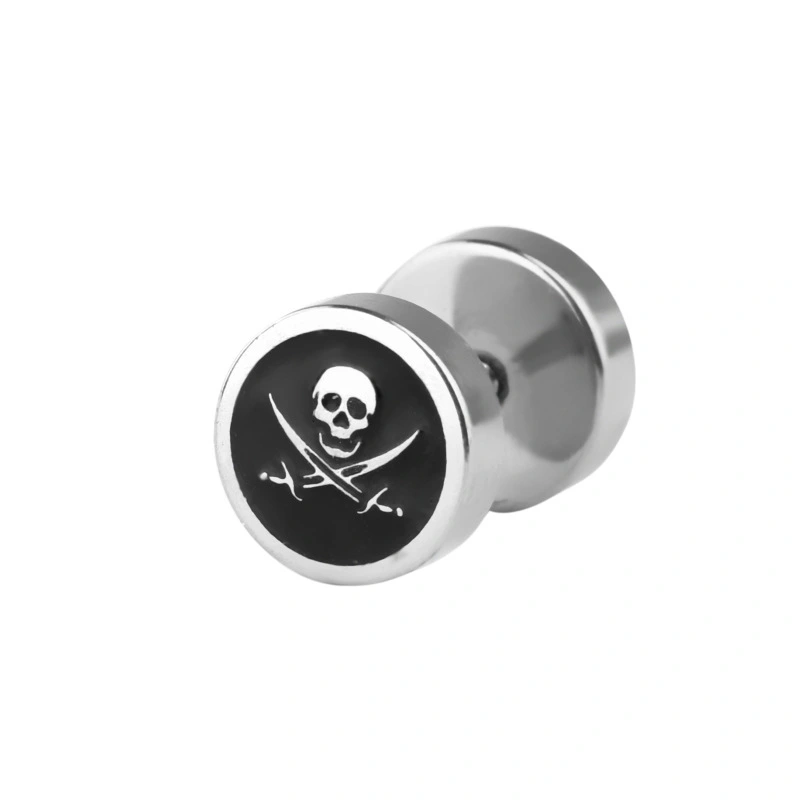 8mm Pattern Dumbbell Earrings Fashion Trend