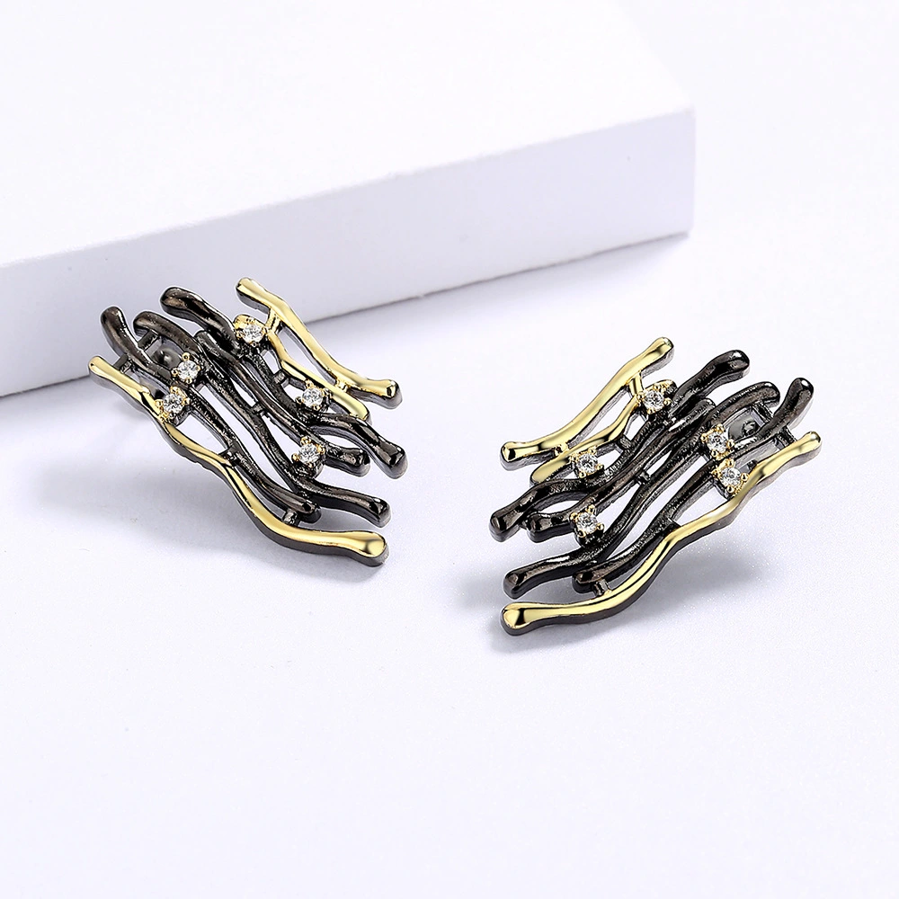 Earrings Geometric Retro Earrings Hollow Earrings