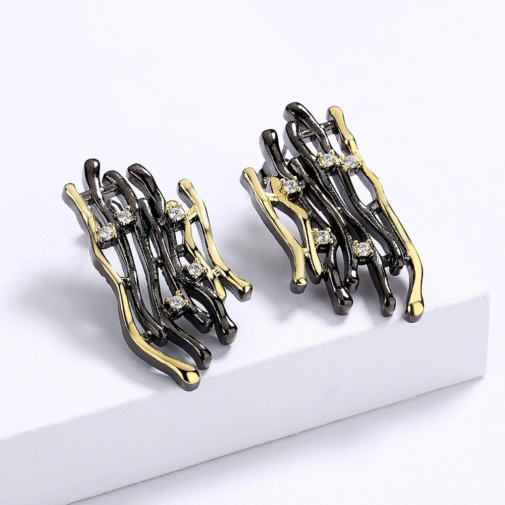 Earrings Geometric Retro Earrings Hollow Earrings