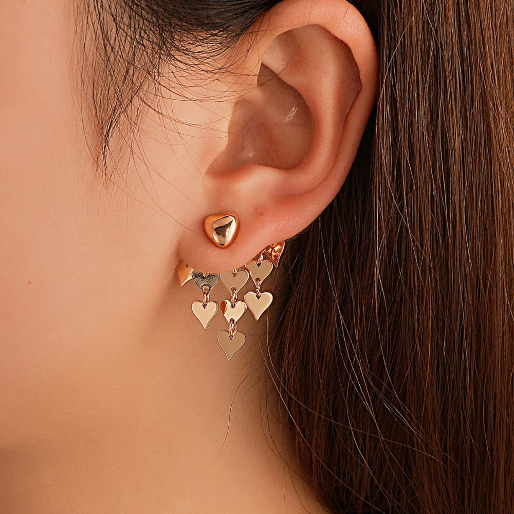 Fashion Niche Tassel Love Earrings High Sense