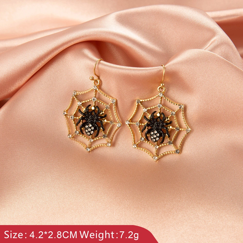 Gothic Ghost Spider Skull Earrings Women