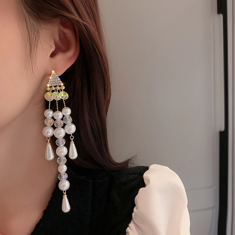 Exaggerated Long Temperament Super Fairy Earrings