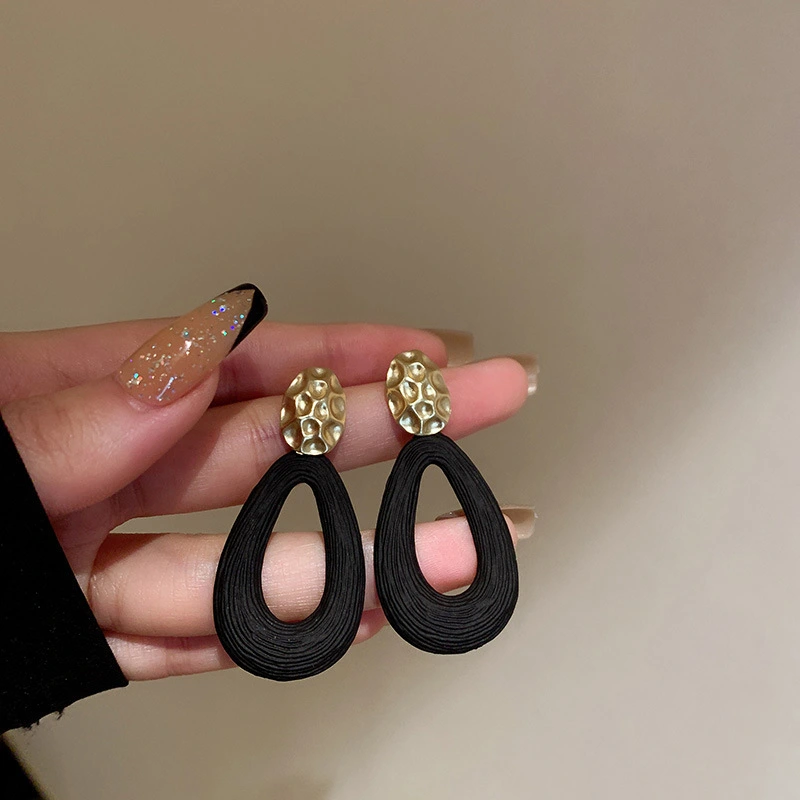 Drop-shaped Hollow Earrings Personality Temperament