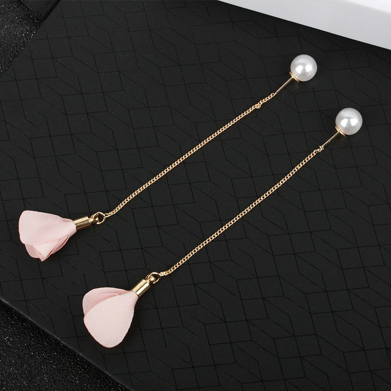 Simple Flower Earrings Temperament Long Style