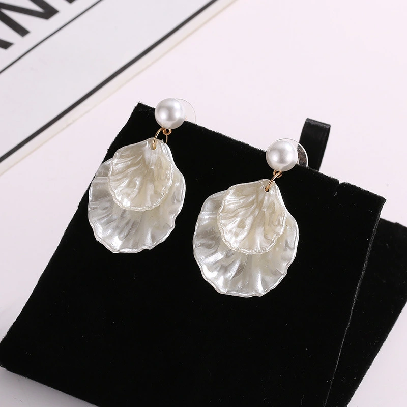 Simple Wild Ear Jewelry Sweet Shell Earrings