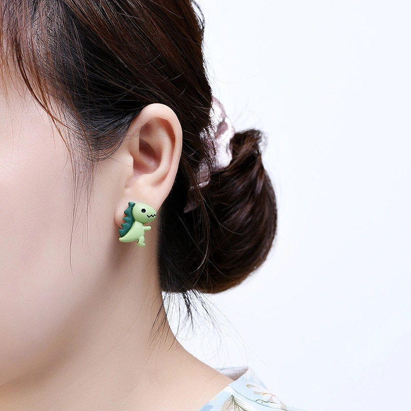 Cartoon Macaron Color Dinosaur Ear Clip Simple