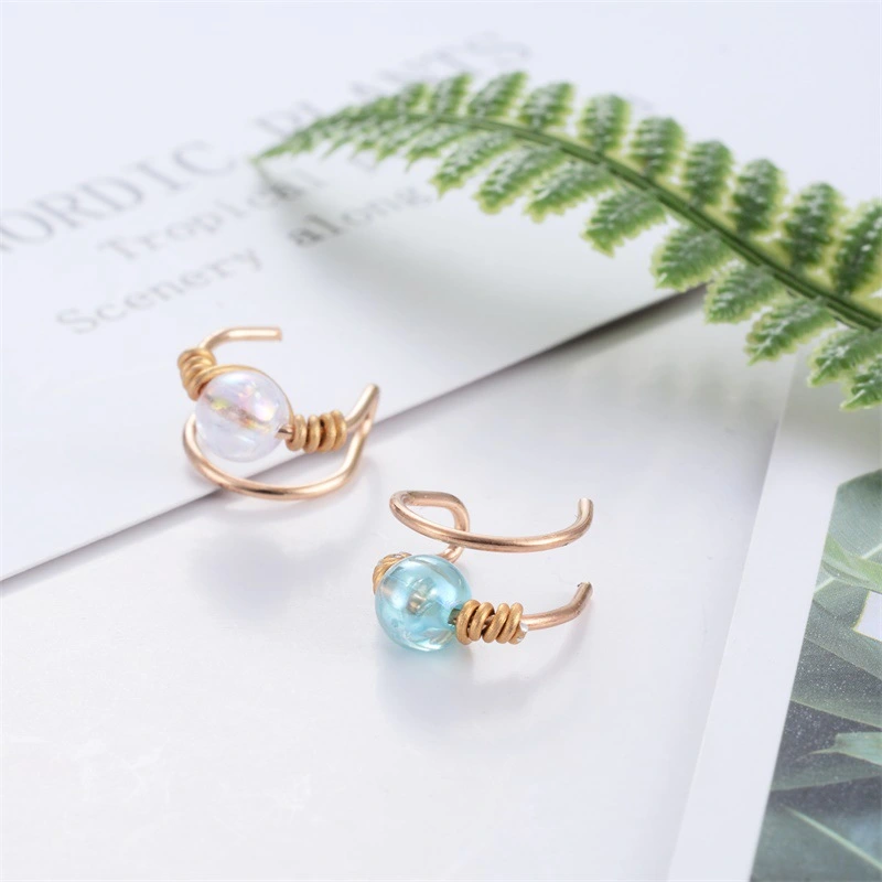 Earrings Hollow Simple Irregular Knotted Ear Bone Clamp