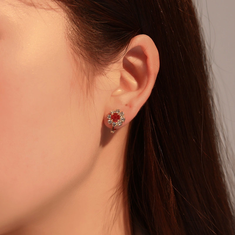 Earrings Fashion Full Diamond Earrings Women Temperament