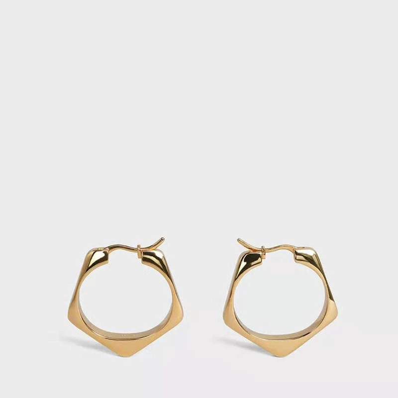 Metallic Wind Regular Polygonal Earrings Hipster