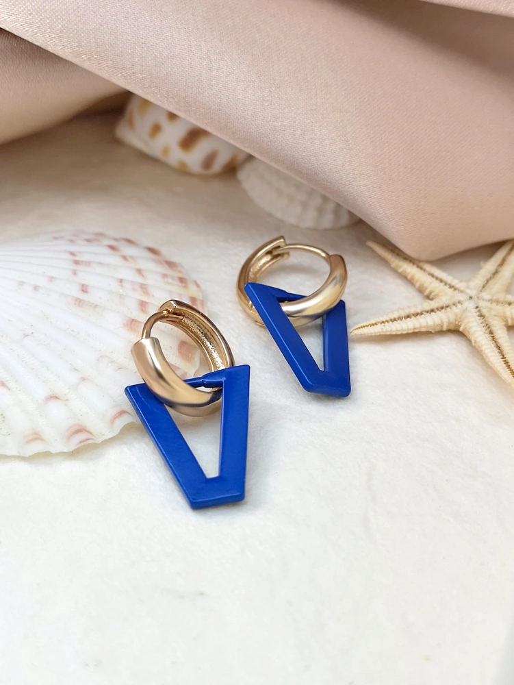 Personalized Solid Color Dual-use Short Earrings