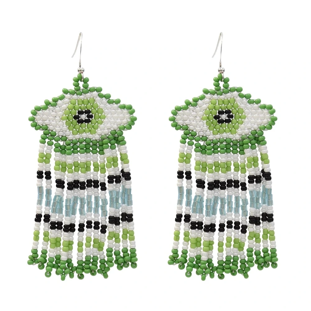 Rice Beads Handmade Earrings Fashion