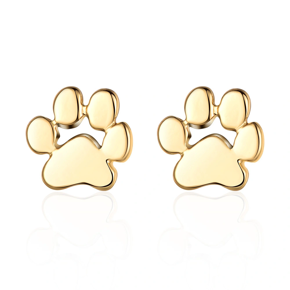 Cute Kitty Paw Stud Earrings