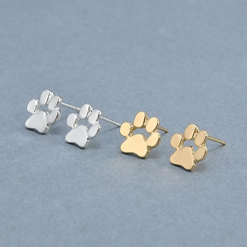 Cute Kitty Paw Stud Earrings
